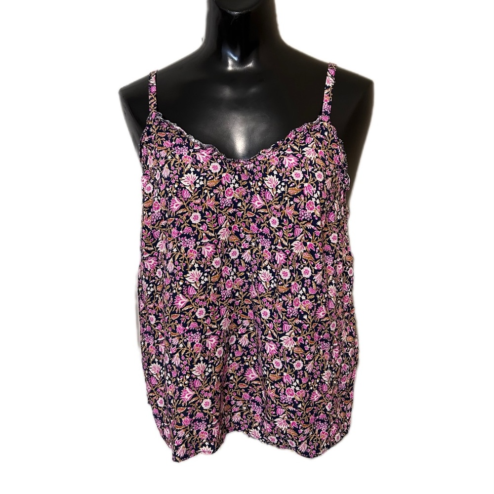 Floral Pink Women's Cami Tank Top